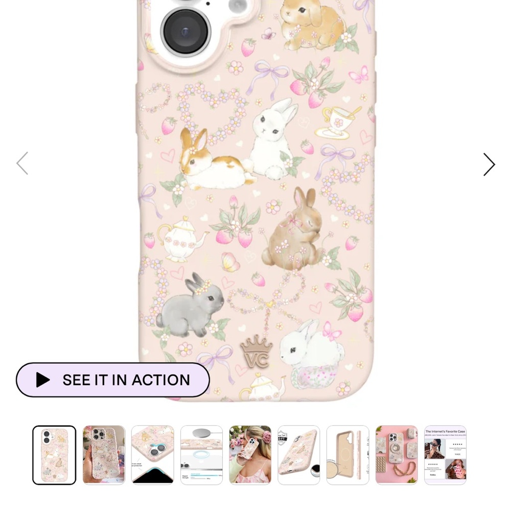 Velvet Caviar Pastel Bunny Phone Case